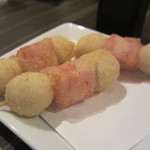 串揚げ 串の実 - うずらベーコン