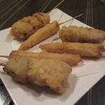 串揚げ 串の実 - ヤングコーンと錦牛