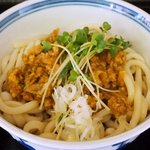 ねぎどん - 復活後の唐みそ冷しうどん(太麺)