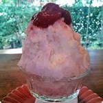 キラキラカフェ とねりこ - あまおうのかき氷（550円）