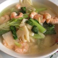 香港園 - 海老つゆそば1100円