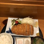 うなぎ とんかつ 濱亀 - 塩ロースとんかつ定食(150ｇ）1,480円