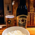 てんま - ライスと瓶ビール