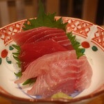 海鮮食堂魚盛 - メジナと鮪の刺身