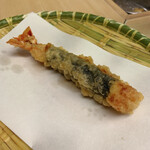 天ぷら はせ川 - 最後は海老