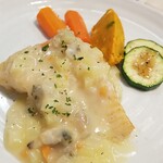 キッチン ブルー グローブ - 反対側から、銀鱈は小さいかな？