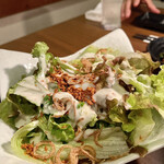 七輪さく - シーザーサラダはボリューム満点です！