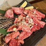 七輪さく - 厚切り上タンと牛さくカルビ３人前！