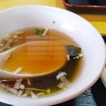 蔵王飯店 - マーボーセットのスープ