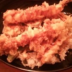 串かつ・すし 道頓堀たちばな - 大きな海老天丼UP♪