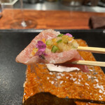 薪炭まだら - 創作鮨見立て料理ですね