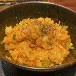 薪炭まだら - こちらにもオリジナル七味をアクセントにかけてみたよ