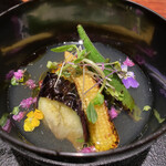 薪炭まだら - 【椀】薪焼き浸し野菜と和風出汁を合わせた個性的なお椀