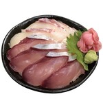 【活〆!!】鯛とはまちの二色丼（あったかごはん）