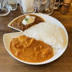 みのりんご - チキンカレーとキーマカレー