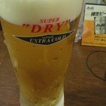 紅とん - ビールエクストラゴールド（￥480-）