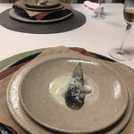 ラトリエ あべ - ヨモギと海苔とチーズのデザート