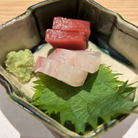 鮨やすぞう。 - 三重マグロとカンパチ刺身