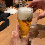 石焼ステーキ贅 - お水と乾杯←鬼嫁と言わないで(笑)