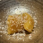 鮨 こいせ - 数の子　ガーリックオイルにチーズと一味のせて