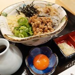 Nihonshu To Teuchi Soba Rikyouan - 冷し納豆蕎麦1,000円
