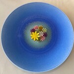 6 - バジル酢味噌で和えた鯵