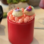 6 - 生ハムのムース&ペッパードロップ