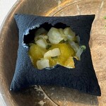 6 - イタヤ貝の貝柱とグリーントマト和え