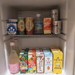 土湯別邸 里の湯 - ラウンジの冷蔵庫…全て飲み放題！！