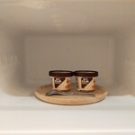 土湯別邸 里の湯 - 部屋の冷凍庫…酪王カフェオレのアイスクリーム♡福島県の名産です(*^^*)