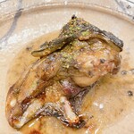 蕎麦割烹  倉田 - 後足の青山椒・実山椒漬け焼