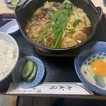 伊賀富 - すき焼きうどん定食　