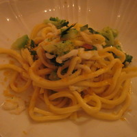 RISTORANTE REGA - 富山産白エビとカラスミのキタッラ（１／２人前）