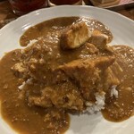 一夢庵 カレー - 230509火　大阪　一夢庵 カレー　名物ジャンボチキンカツカレー850円