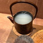 手打ち蕎麦 たがた - どろりとしたそば湯