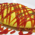 ますお’Sキッチン - 夜のオムライス・チキン（850円）