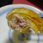 酔來軒 - 中身は粗挽き肉