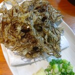 鯉幟 - もずくの天ぷら（サクサクとねちょが旨い）