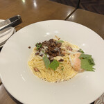 Italiandining PINO - 肉味噌温玉カルボナーラ