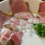 麺～leads～なかの - TORI白湯らーめん 塩 チャーシュートッピング