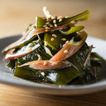 Wakame namul with stems that taste better the more you chew