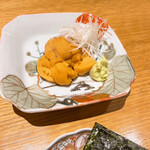 祇園ごずこん - ウニ　海苔に巻いて食べるのがとてもおいしかったです。