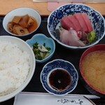 食事処 ときわ - 刺身定食 950円 全景