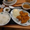 日高屋 - 唐揚げ定食（790円）