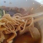 205274633 - 麺は①全粒粉低加水麺　やや固め、もしゃもしゃという感じの食感。