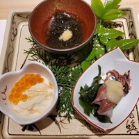 京都 鮨 まつもと - 前菜3種盛り