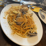 カンティーナ カーリカ・リ - 大アサリとからすみのリングイネ