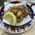 佐渡廻転寿司 弁慶 - 箸休めに「タコの唐揚げ」。揚げたてで美味かったです。