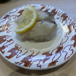 佐渡廻転寿司 弁慶 - 珍しいネタの「炙りタラ」。これも美味かったです。