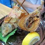 季節料理 藤原 - 先ほどのべらを唐揚げにしてくれました